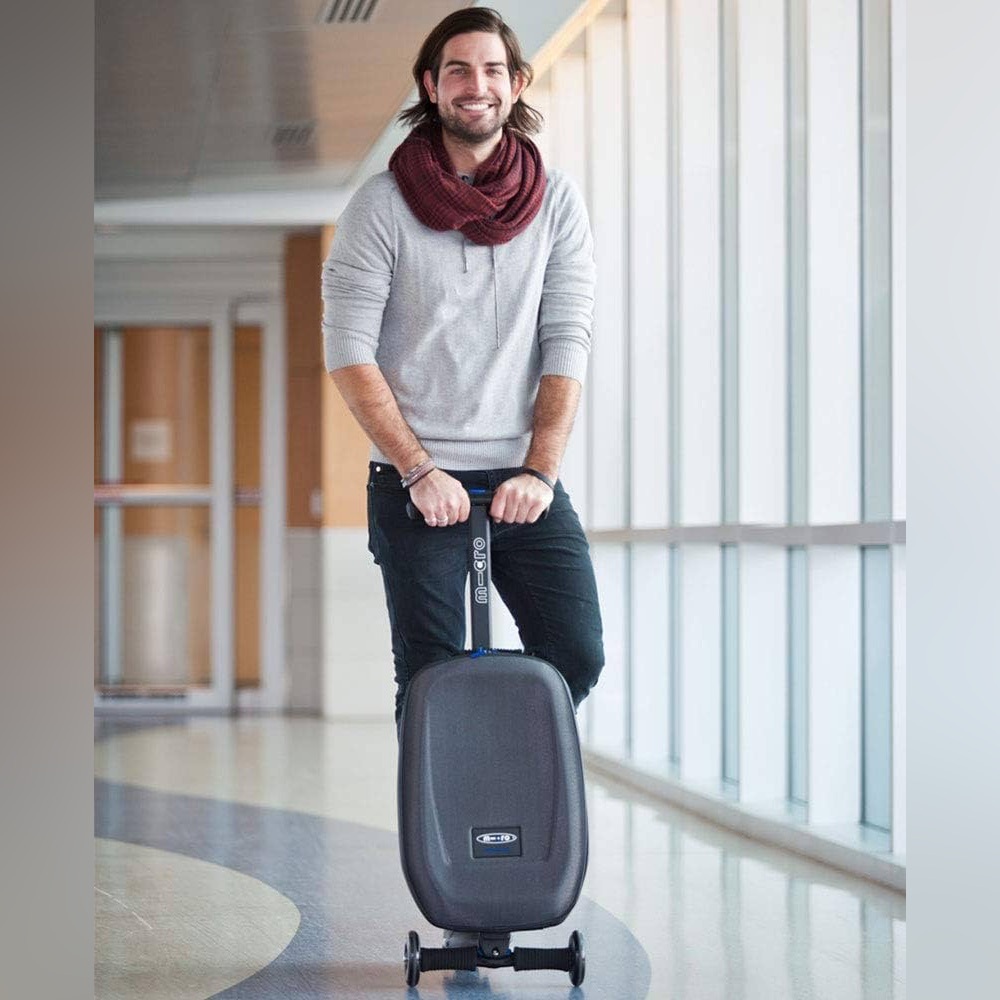 Micro Black Rolling Briefcase